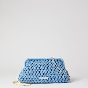 Elegant Blue Crochet Women Bag